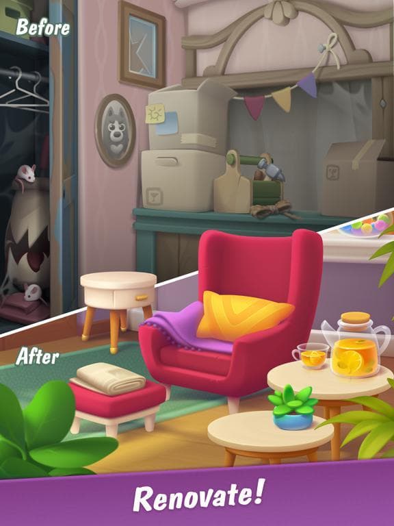 Merge Hotel Empire-Design Game screenshot 2
