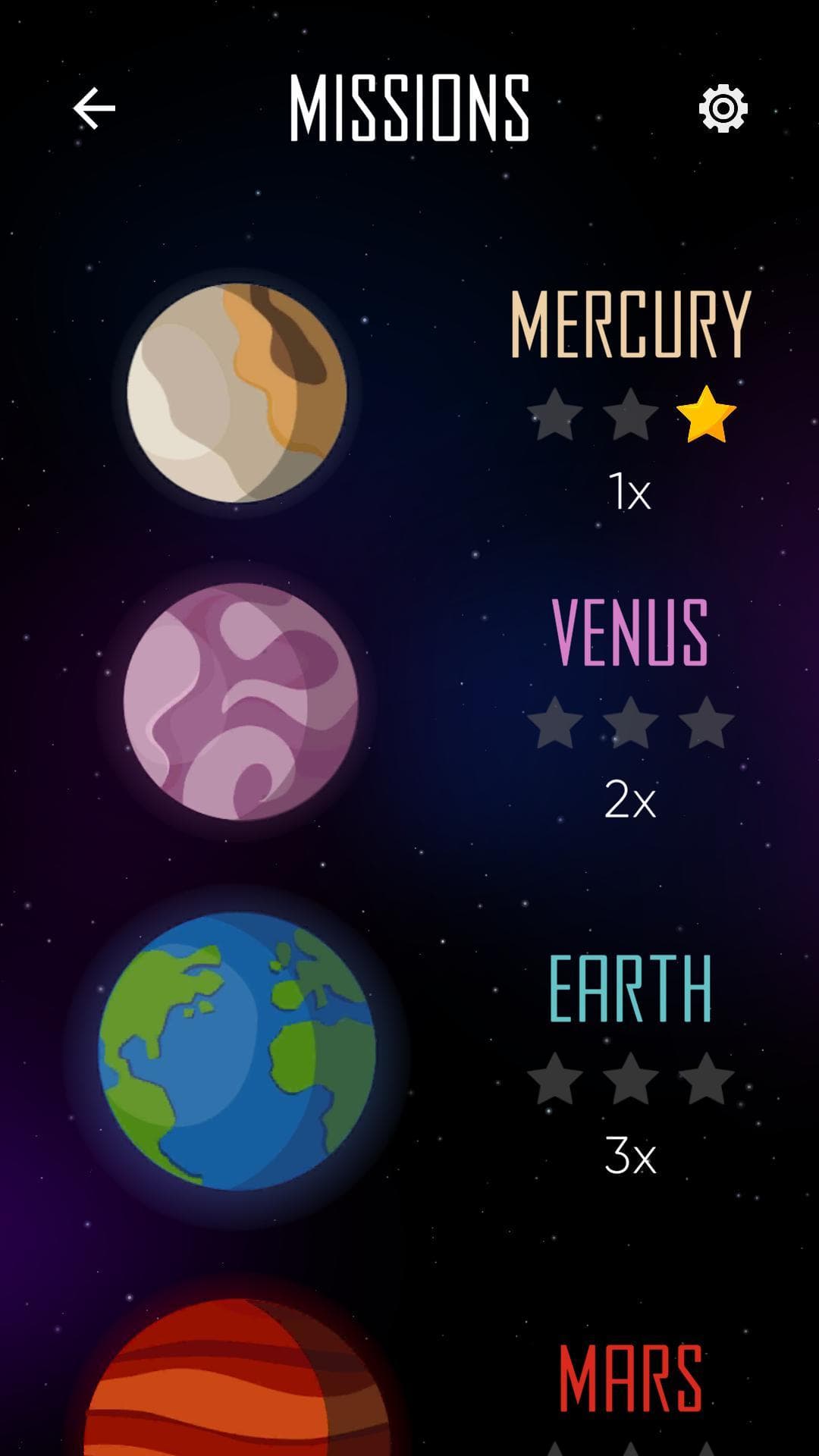 Space Math (Times tables) screenshot 4