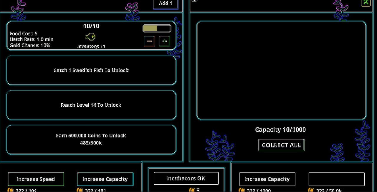 TinyFishBoat - Fish, Fight, Hatch, Eat, Swim, Gamble, Craft