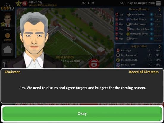 Club Soccer Director 2019 screenshot 4