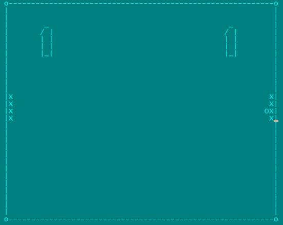 ASCII Pong screenshot 2