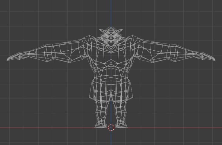 Lowpoly Troll 3D model FBX format screenshot 4