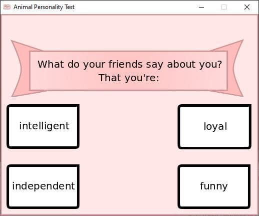 Animal Personality Test