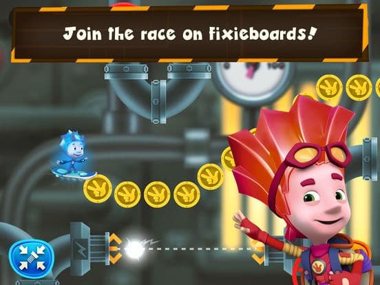 Fixie Surfer endless runner, racing games for kids screenshot 3
