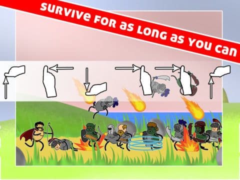 Swipe Heroes - The Endless Medieval Gauntlet screenshot 4