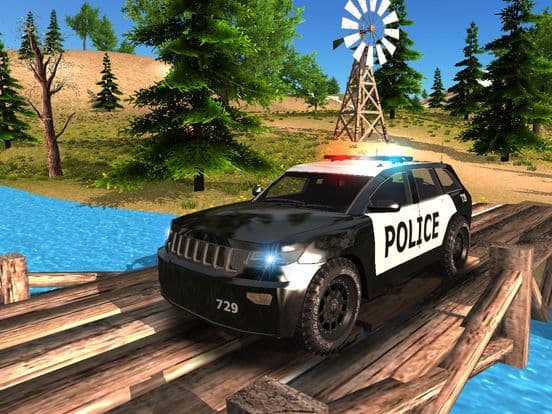 Police Car driving Offroad 4x4 screenshot 5