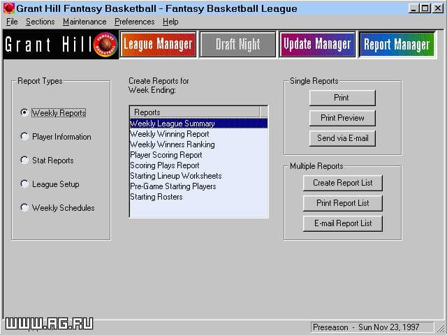 Grant Hill Fantasy Basketball