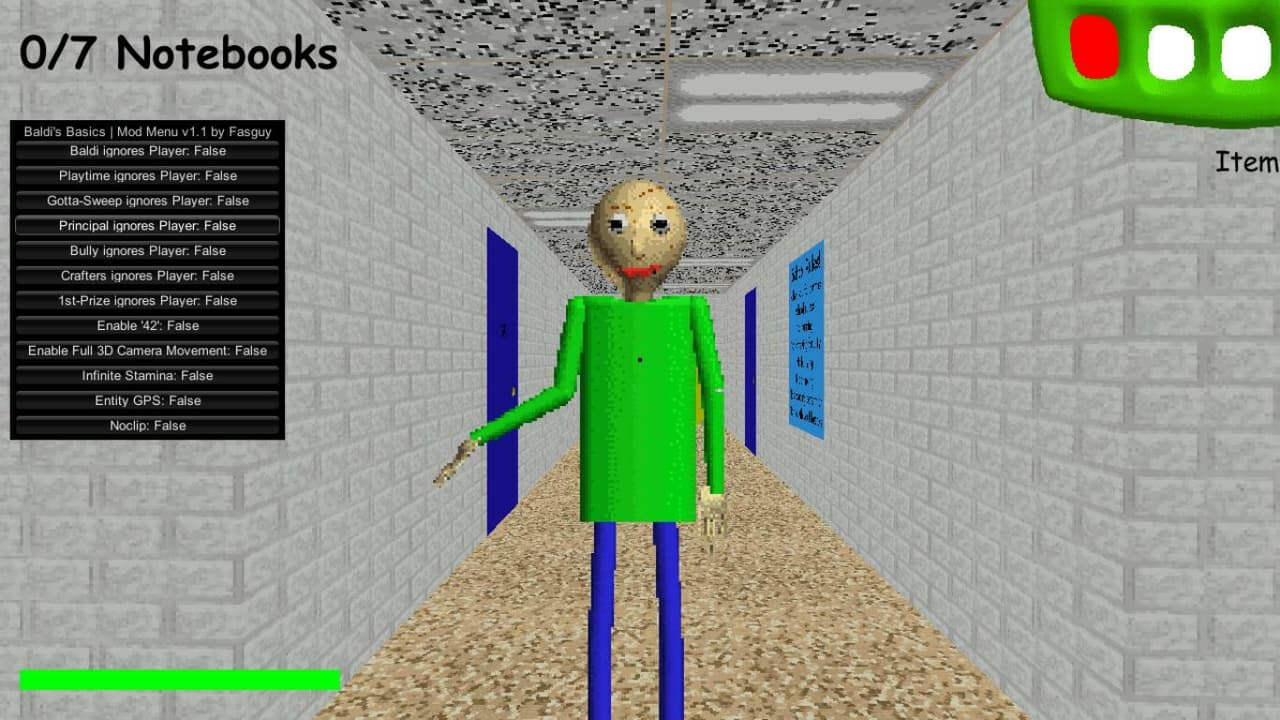 Baldis Basics 1.3.1 Mod Menu screenshot 2