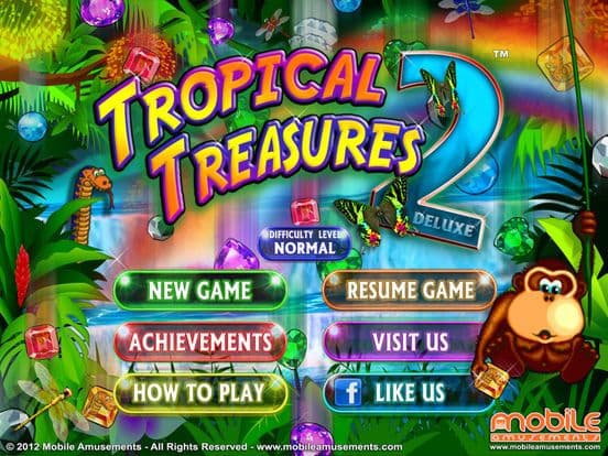 Tropical Treasures Gems 2 Deluxe screenshot 2