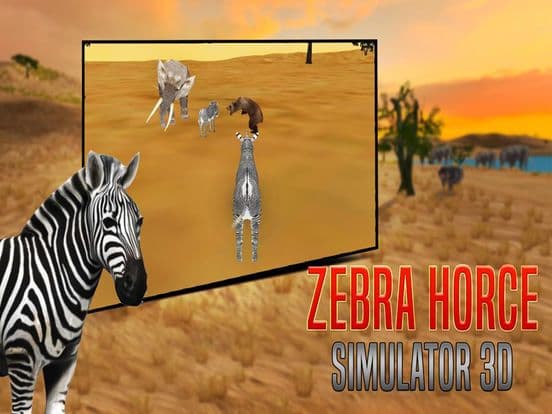 Zebra Horce Simulator 3D screenshot 4