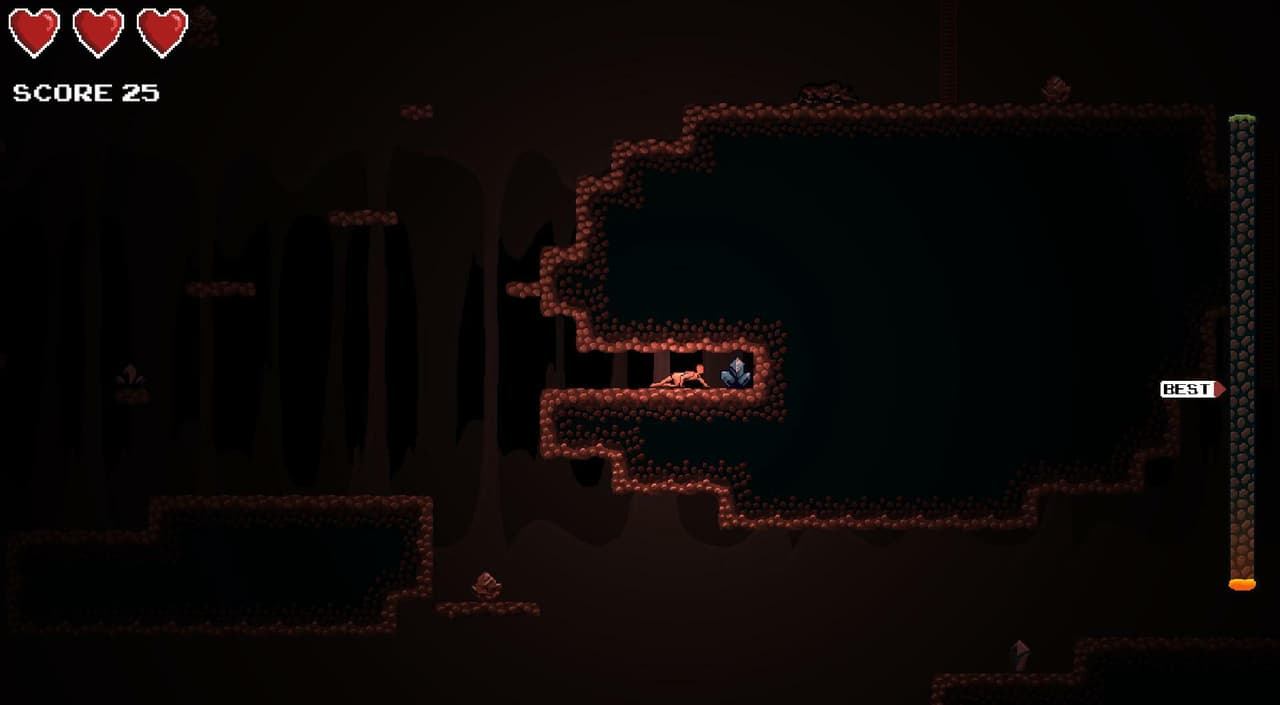 Crystal Caverns (itch) (Jamie Buttenshaw) screenshot 4