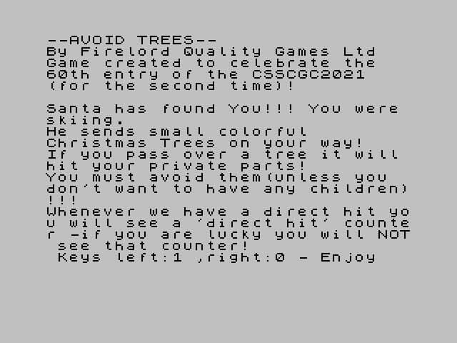 CSSCGC - Avoid Trees screenshot 2