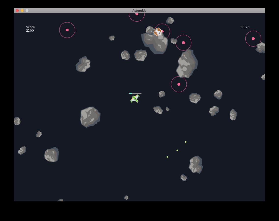 Asteroids (itch) (Florimond Manca) screenshot 2