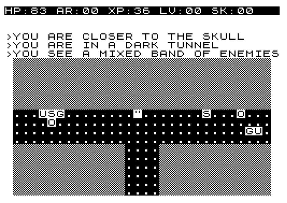 (Sinclair ZX81) Dungeons of Zedd screenshot 2