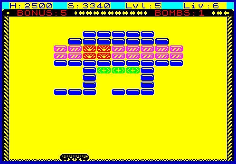 Brickz! (INVADERZ) ZX Spectrum Next screenshot 4