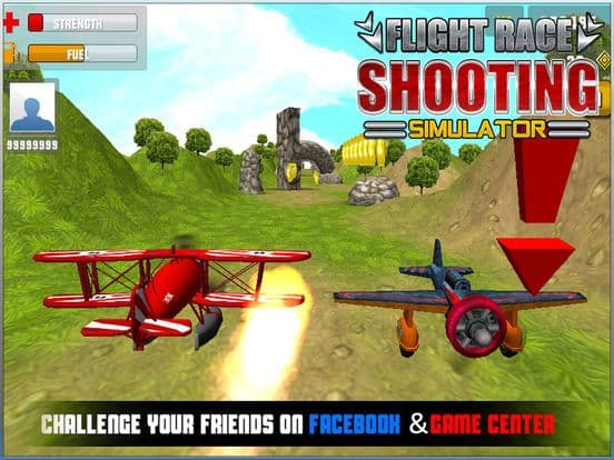 Flight Race Shooting Simulator screenshot 2