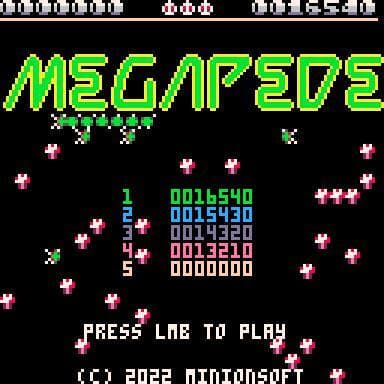Pico8 Megapede screenshot 3