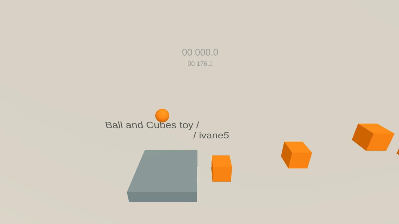 Ball and Cubes toy