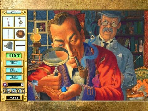Hidden Object Game - Sherlock Holmes: The Blue Diamond screenshot 2