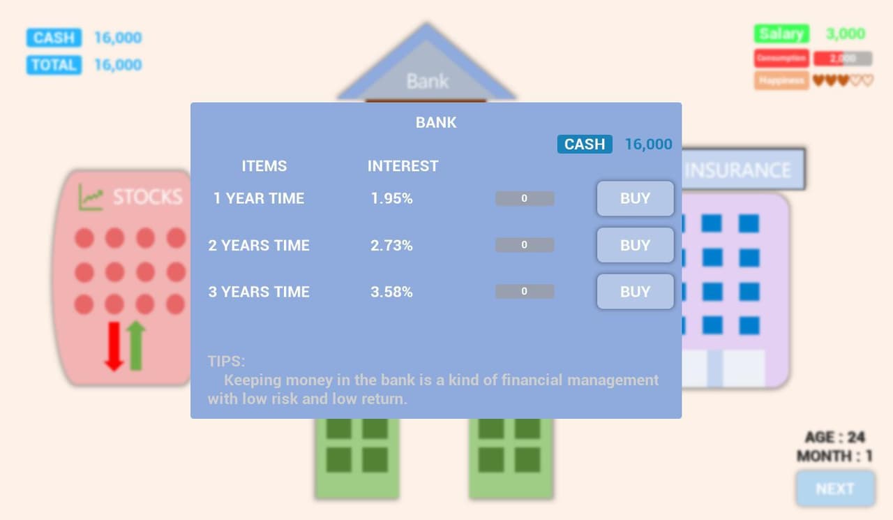 Money Management Simulator screenshot 3