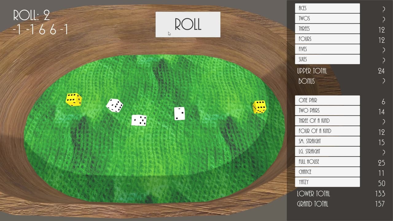 Yatzy Dice Game (itch) screenshot 3