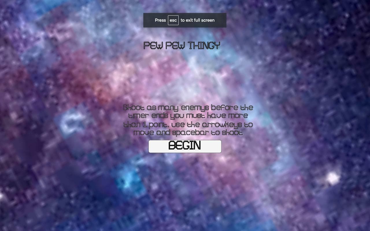 SpaceShooter (LoganWatson) screenshot 2