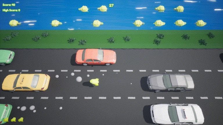 Unreal Froggy Road screenshot 6