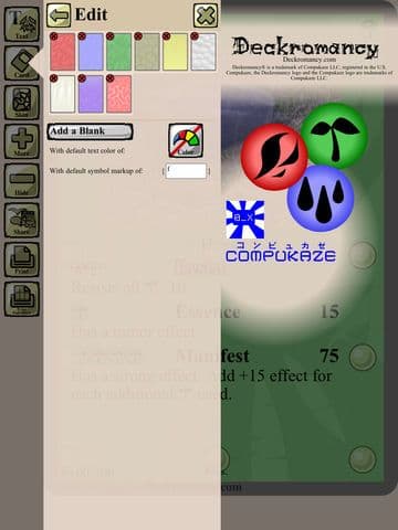 Deckromancy Trading Card Maker - Craft of the Deckromancer with Animated GIF / APNG foil Lite