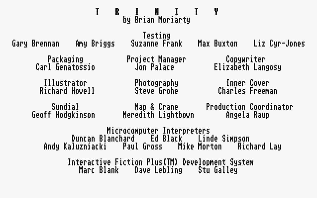 Trinity (1986) screenshot 4