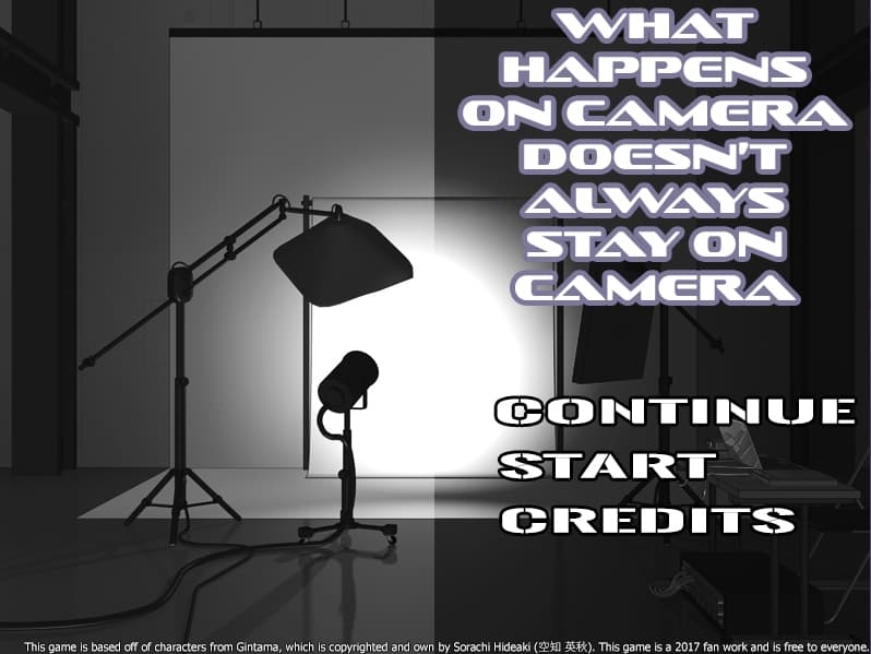 What Happens on Camera Doesnt Always Stay on Camera - A Fan-Made GinHiji Visual Novel Game screenshot 2