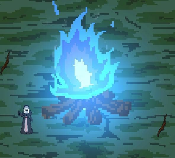 The fire Fades
