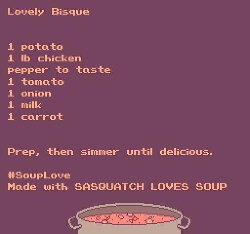 Sasquatch Loves Soup