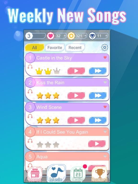 Magic Piano Tiles: Anime Music screenshot 3