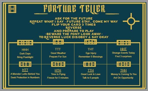 Fortune Teller Magic Card screenshot 2