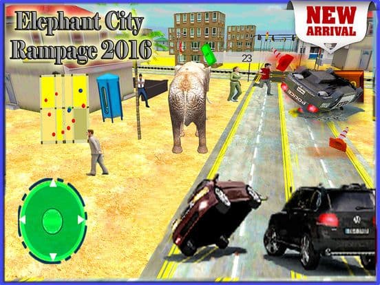 Elephant Run Simulator 2016 – Non Stop City Rampage & Crashing Defense against Hunters and Bulls screenshot 2