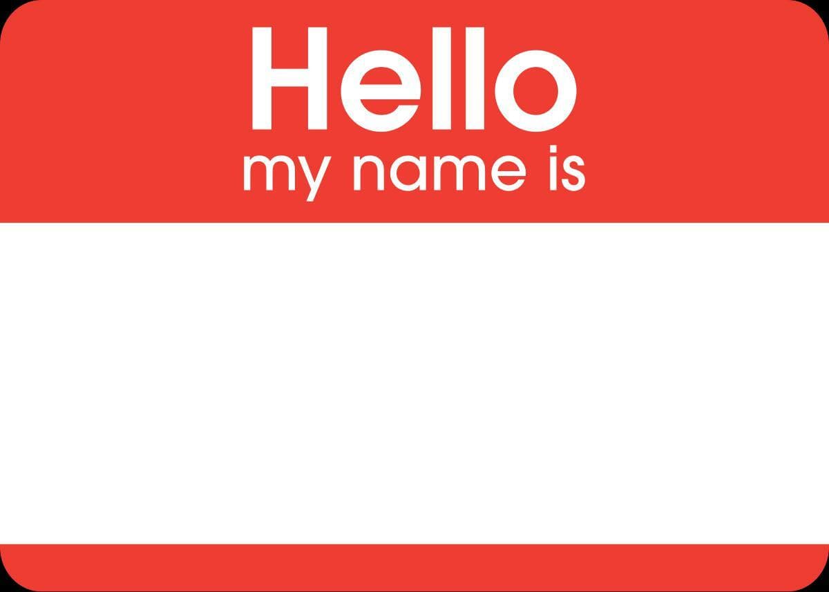 Name Tag Challenge!