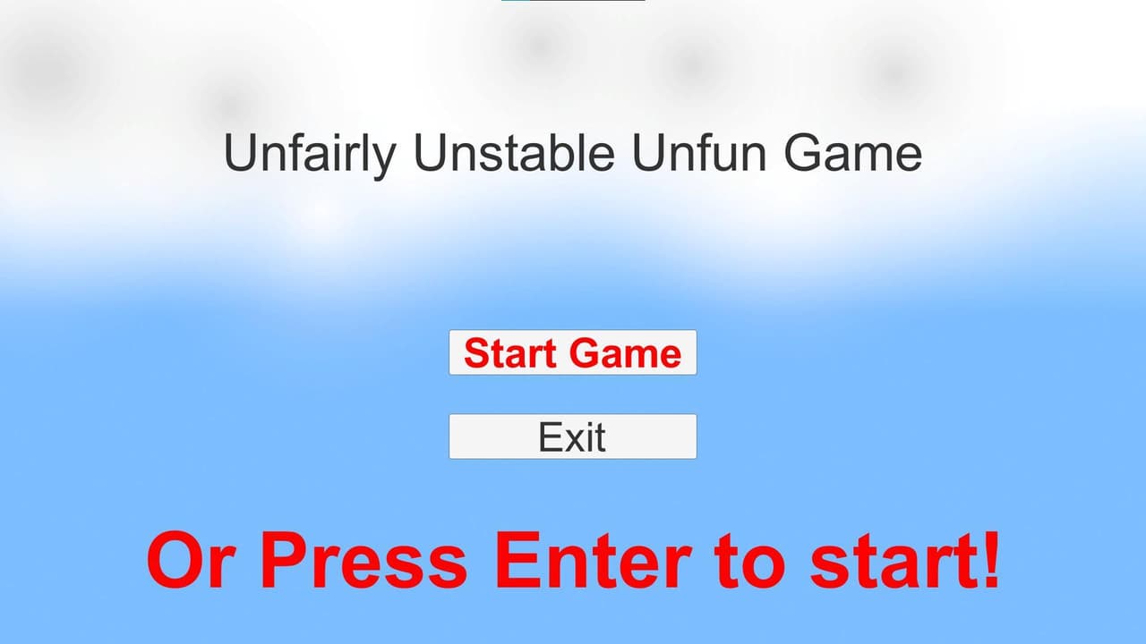 Unfairly Unstable Unfun Game screenshot 2
