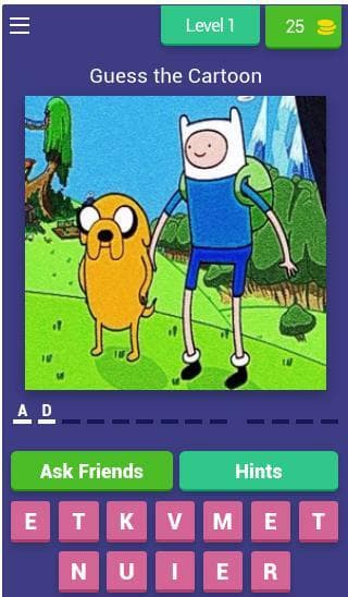 Guess The Cartoon Quiz Game screenshot 2