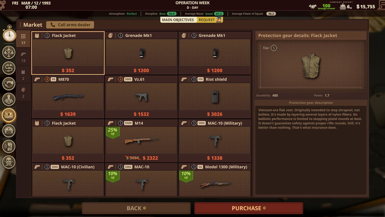 Private Military Manager: Prologue