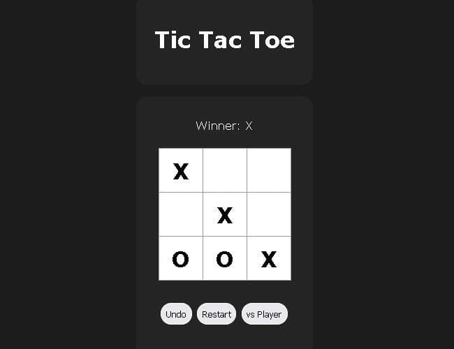 Tic Tac Toe (itch) (swilliamsio) screenshot 2