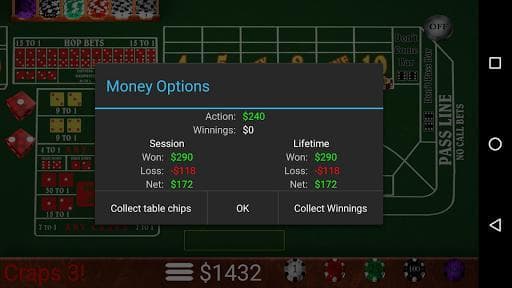 Craps Trainer Free screenshot 3