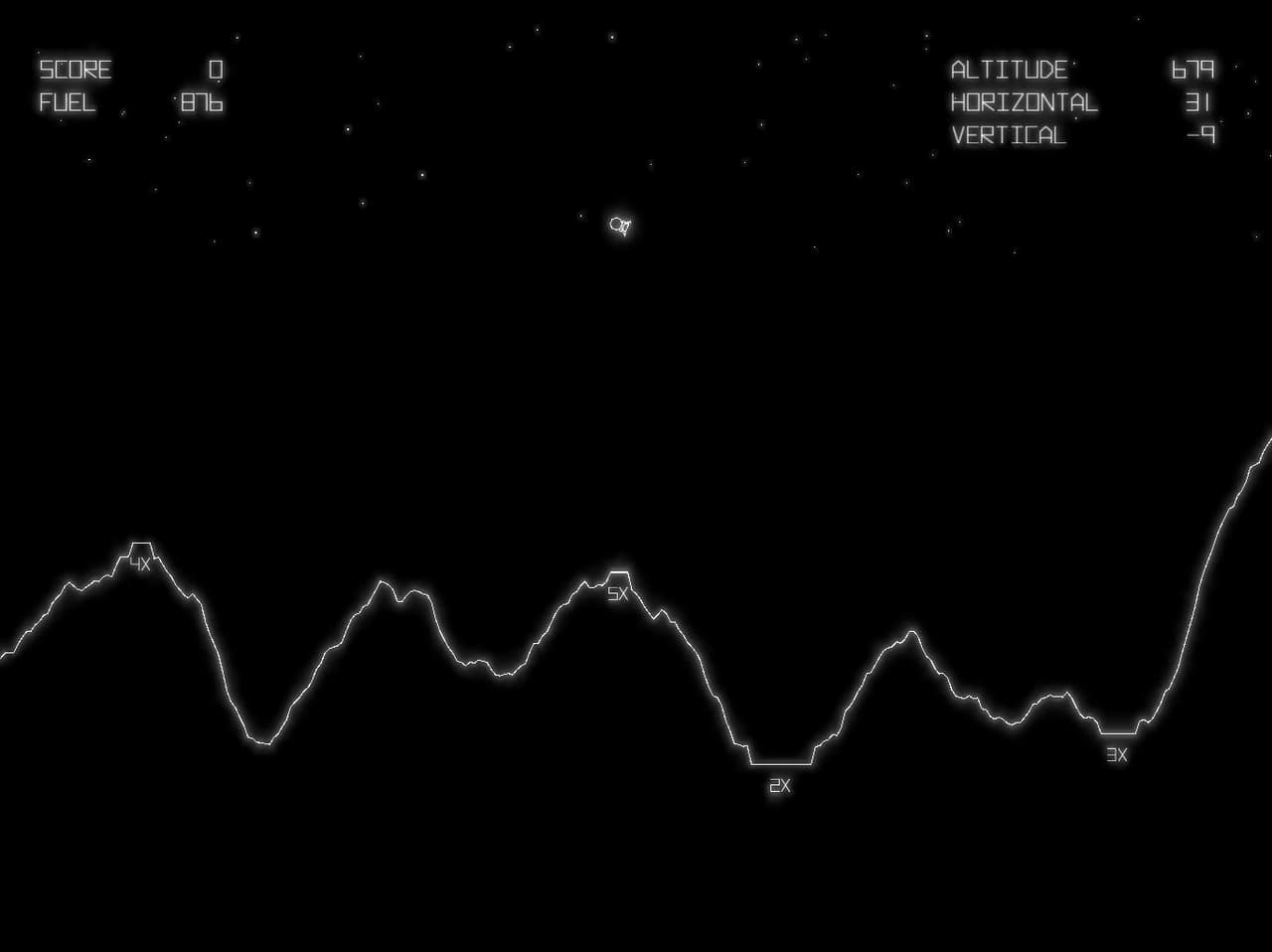 Lunar Lander (itch) (Burden) screenshot 2
