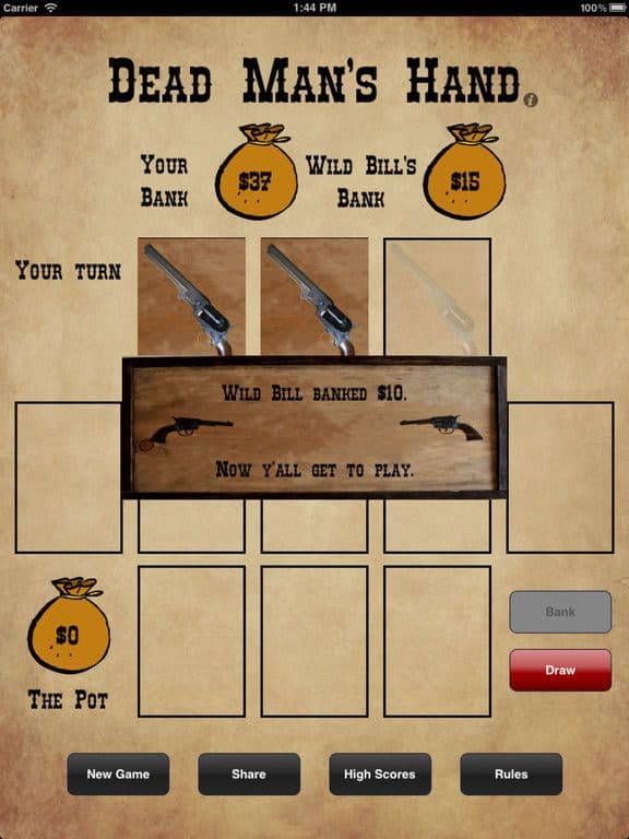 Dead Mans Hand - Wild West Poker Game screenshot 4