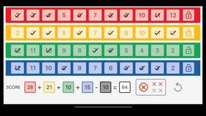 Qwixx Scorecard