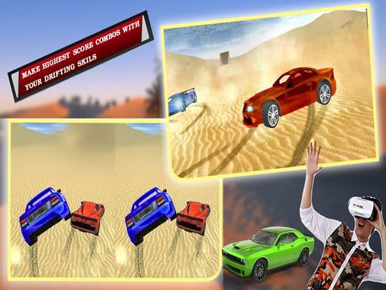 VR Real Car Drifting: Dubai Desert Race Pro screenshot 4