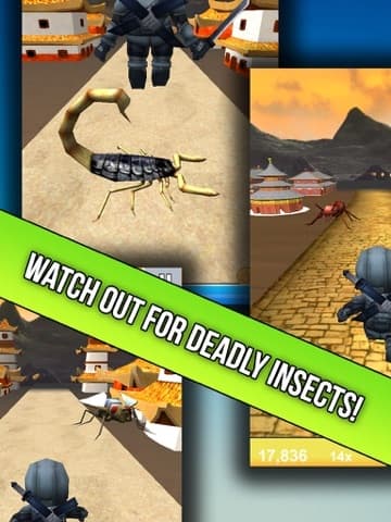 Ninja Run - Dash And Jump For Fruit - Watch Out For Deadly Insects! screenshot 3