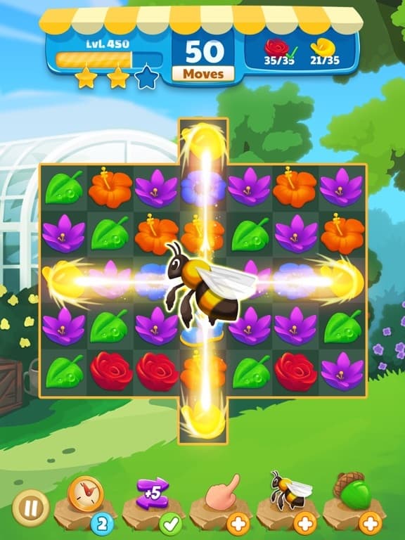 Flower Legends Match 3 screenshot 5