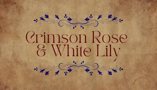 Crimson Rose & White Lily