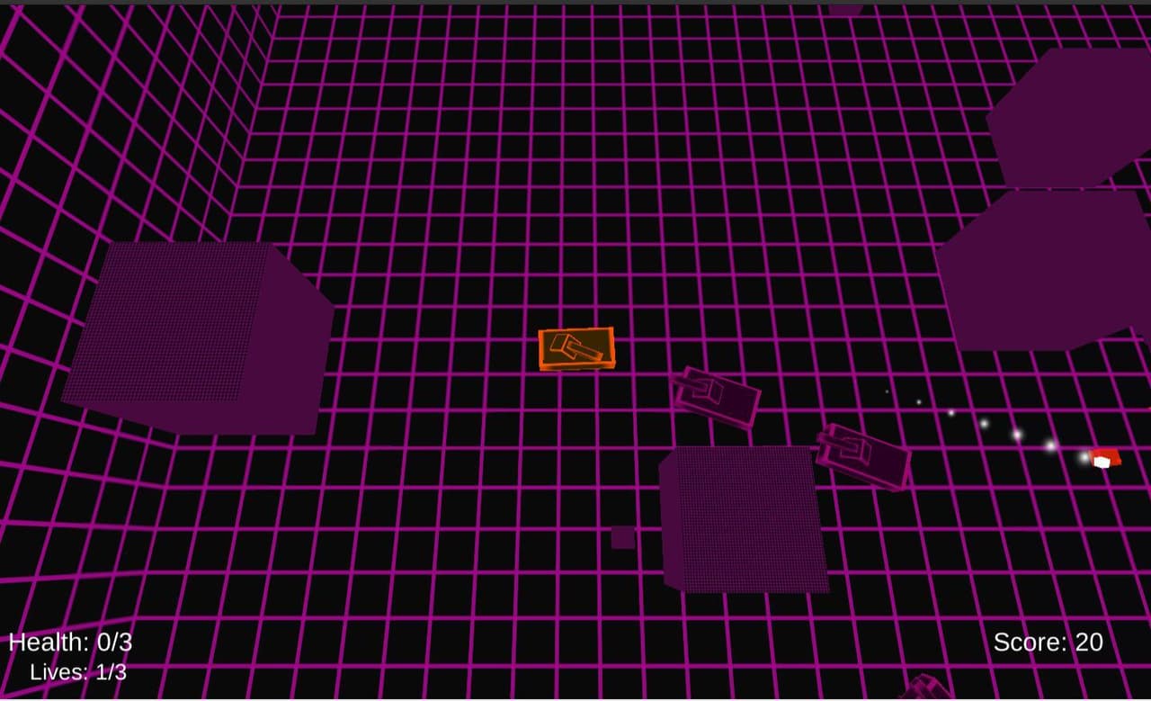 Generic Neon Tank Shooter screenshot 2