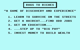 Rags to Riches (1985) screenshot 3